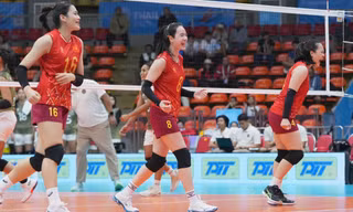 Bóng chuyền nữ Việt Nam vào bán kết SEA Games 33 (ảnh Su Su)