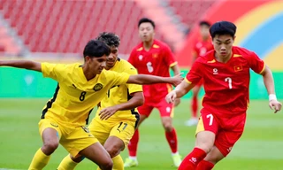 Đình Bắc đang trưởng thành hơn trong màu áo U22 Việt Nam (ảnh Hữu Phạm)