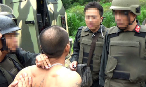 Cảnh sát bắt giữ các đối tượng trong vụ án.