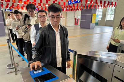 Metro Nhổn - Ga Hà Nội bắt đầu soát vé định danh, sinh trắc học