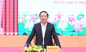 Trưởng Ban Tuyên giáo và Dân vận Trung ương làm việc với các cơ quan báo chí 