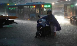 Hà Nội: Mưa lớn, nhiều trường chuyển hướng học trực tuyến