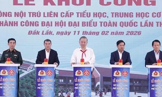 Tổng Bí thư Tô Lâm dự khởi công trường phổ thông nội trú tại xã Ea Rốk 