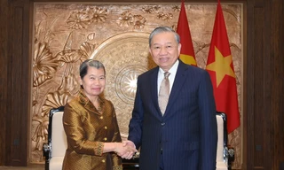 Tổng Bí thư Tô Lâm tiếp đoàn đại biểu Đảng Nhân dân Campuchia