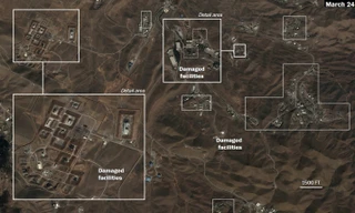 Ảnh vệ tinh hé lộ mức độ thiệt hại của các cơ sở tên lửa Iran