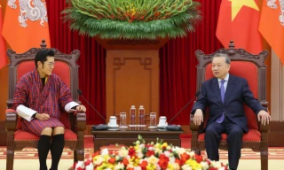 Tổng Bí thư Tô Lâm tiếp Quốc vương Bhutan