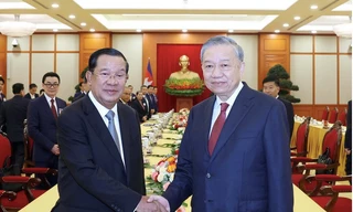 Tổng Bí thư Tô Lâm nói về minh chứng sinh động của quan hệ tốt đẹp Việt Nam - Campuchia
