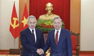 Tổng Bí thư Tô Lâm tiếp Thư ký Hội đồng An ninh Liên bang Nga