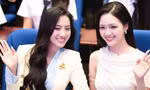 Hà Trúc Linh, đại sứ nghệ thuật Mỹ Vân rạng rỡ tại ngày hội tuyển sinh Hoa hậu Việt Nam