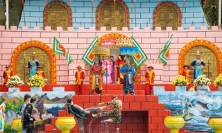 Khu du lịch Suối Tiên tái hiện truyền thuyết Sơn Tinh - Thủy Tinh trong dịp Tết