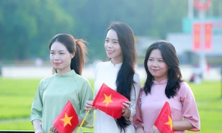 Khối xếp hình nghệ thuật tại lễ kỷ niệm, diễu binh, diễu hành 2/9 sẽ tổng duyệt ở Quảng trường Ba Đình