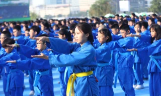 60 nghìn học sinh diễn võ nhạc Vovinam lập kỷ lục kép