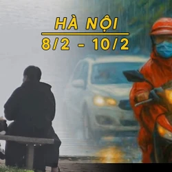 Hà Nội mưa rào nền nhiệt giảm nhanh trời rét đậm