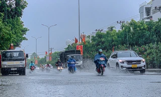 Vùng tâm mưa dịch chuyển ra Huế - Đà Nẵng