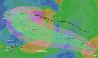 Bão Bualoi có thể rất mạnh trên Biển Đông