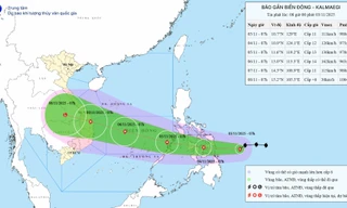 Bão Kalmaegi di chuyển nhanh, có thể mạnh cấp 14 trên Biển Đông 