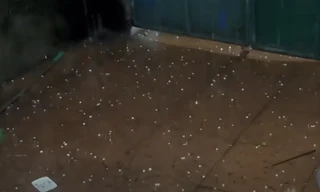 Hà Nội xuất hiện mưa đá