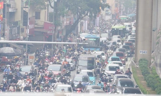 Ô nhiễm không khí ở miền Bắc, nhiều điểm cảnh báo màu tím