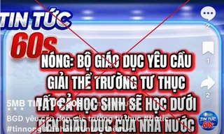 Bộ Giáo dục và đào tạo bác tin 'giải thể trường tư'
