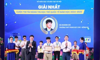 Hà Nội trao thưởng cho 223 thí sinh đoạt giải tài năng tin học trẻ quốc tế