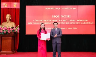 Bộ GD&ĐT công bố quyết định tiếp nhận, bổ nhiệm Thứ trưởng 