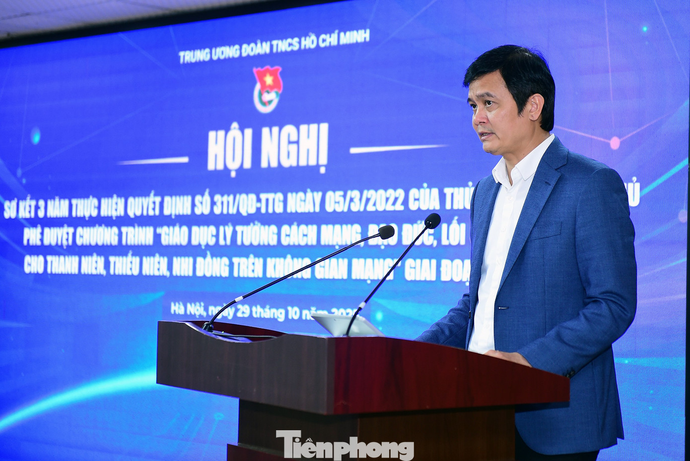 Anh Bùi Quang Huy phát biểu kết luận hội nghị. Ảnh: Xuân Tùng tp-02.jpg