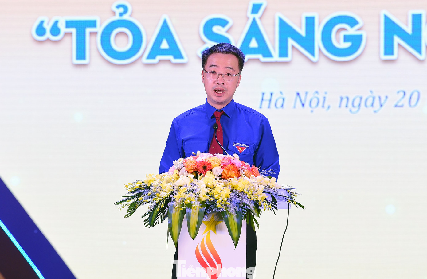 Anh Nguyễn Tường Lâm phát biểu tại chương trình. Ảnh: Xuân Tùng tp-xuantung-nghilucviet14.jpg