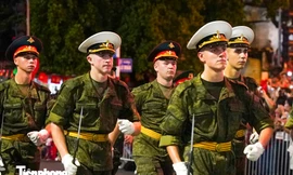 Hình ảnh Quân đội Nga, Lào, Campuchia tham gia hợp luyện diễu binh