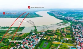 Toàn cảnh vị trí xây cầu Ngọc Hồi nối Hà Nội - Hưng Yên