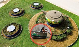 Cận cảnh vị trí 3 chén trà 'lạc trôi' trong đợt mưa lũ gây sốt mạng xã hội Thái Nguyên