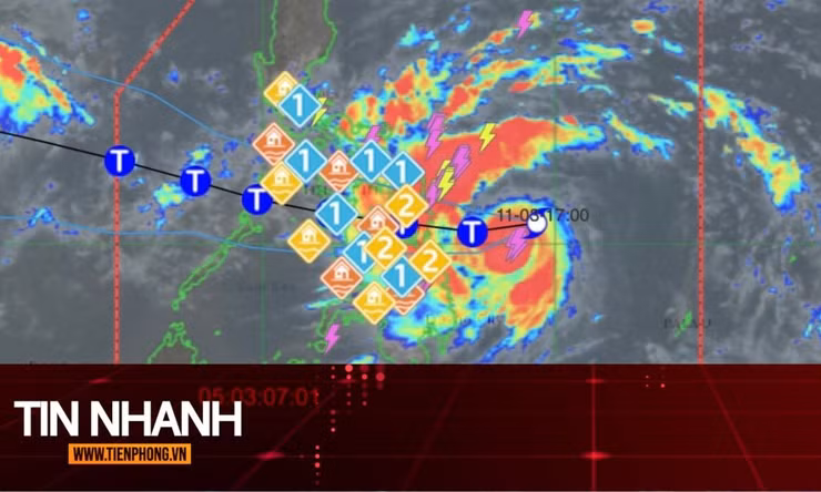 TIN NHANH: Dự báo đáng lo ngại của Philippines về cấp 'siêu bão' của Kalmaegi