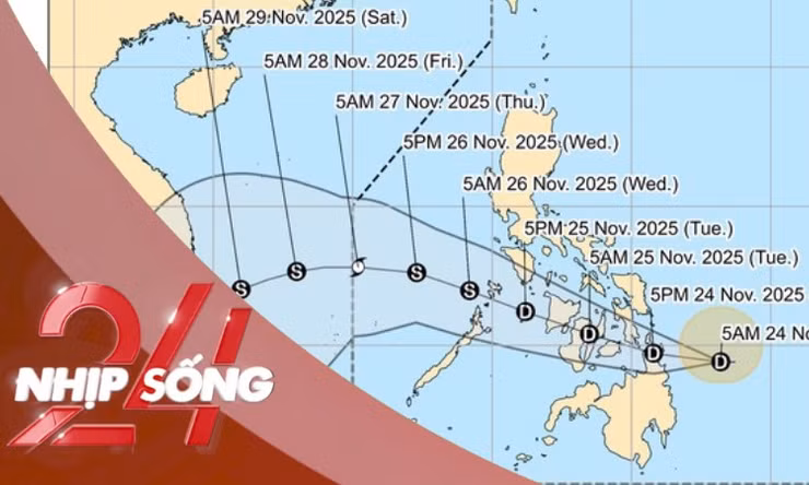 NHỊP SỐNG 24: Philppines cảnh báo về 'mầm' bão số 15