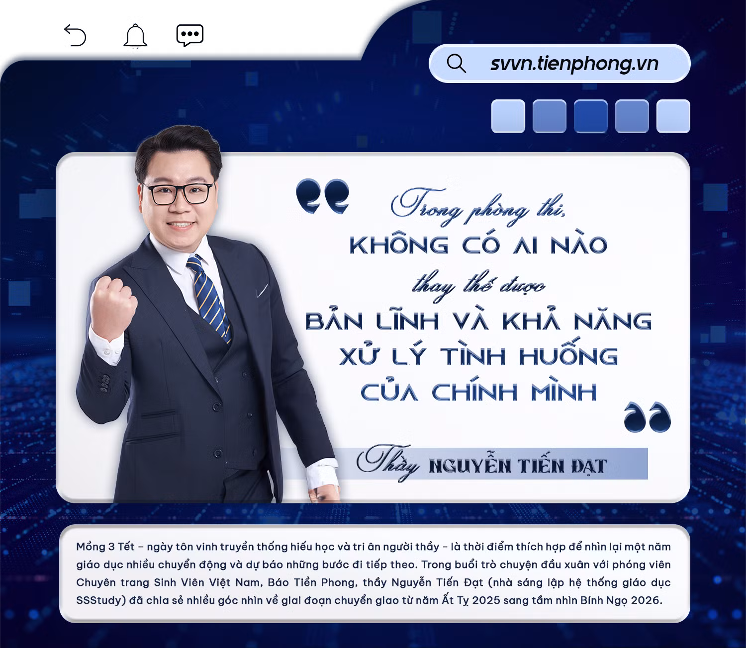 Trong phòng thi, không có AI nào thay thế được bản lĩnh và khả năng xử lý tình huống của chính mình