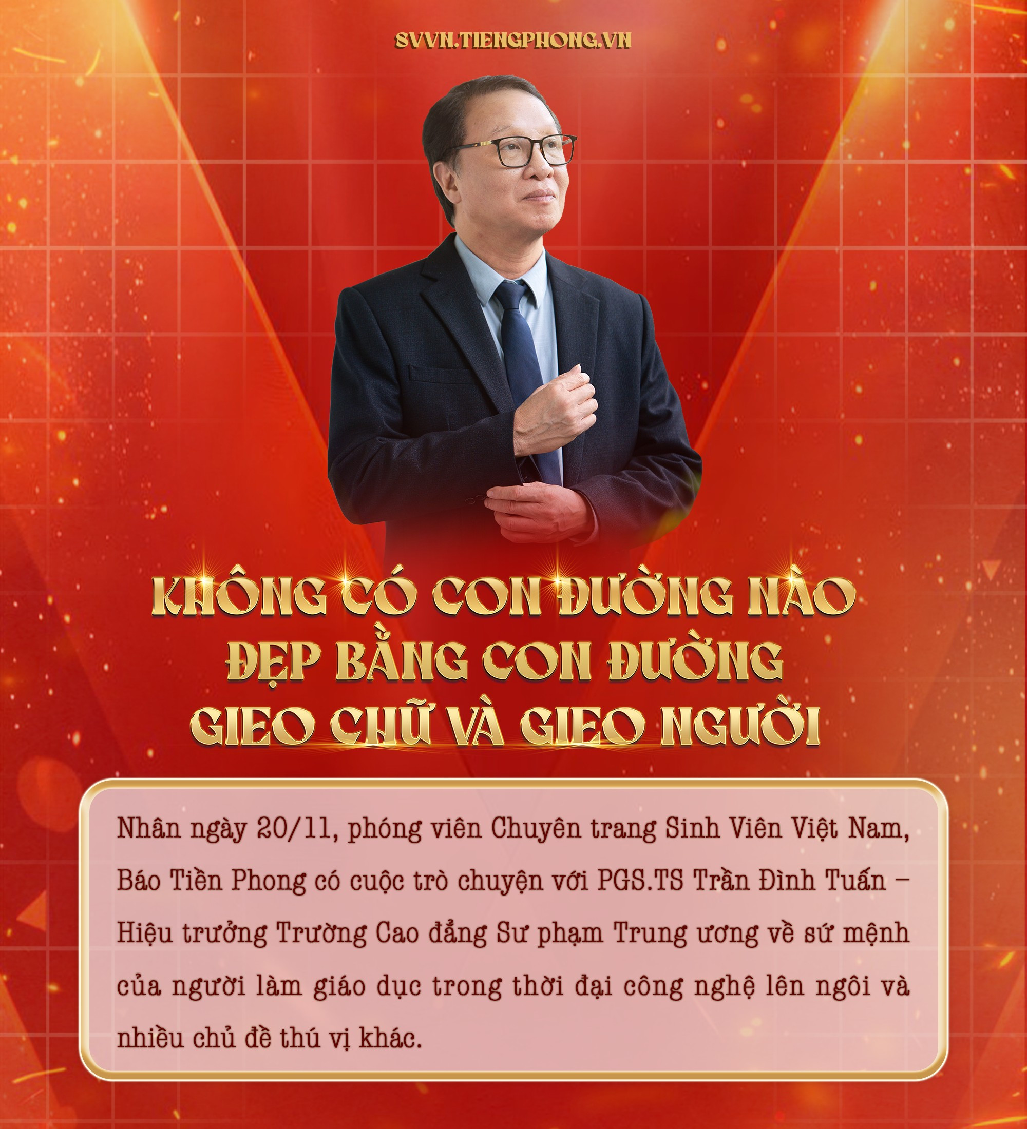 Không có con đường nào đẹp bằng con đường gieo chữ và gieo người