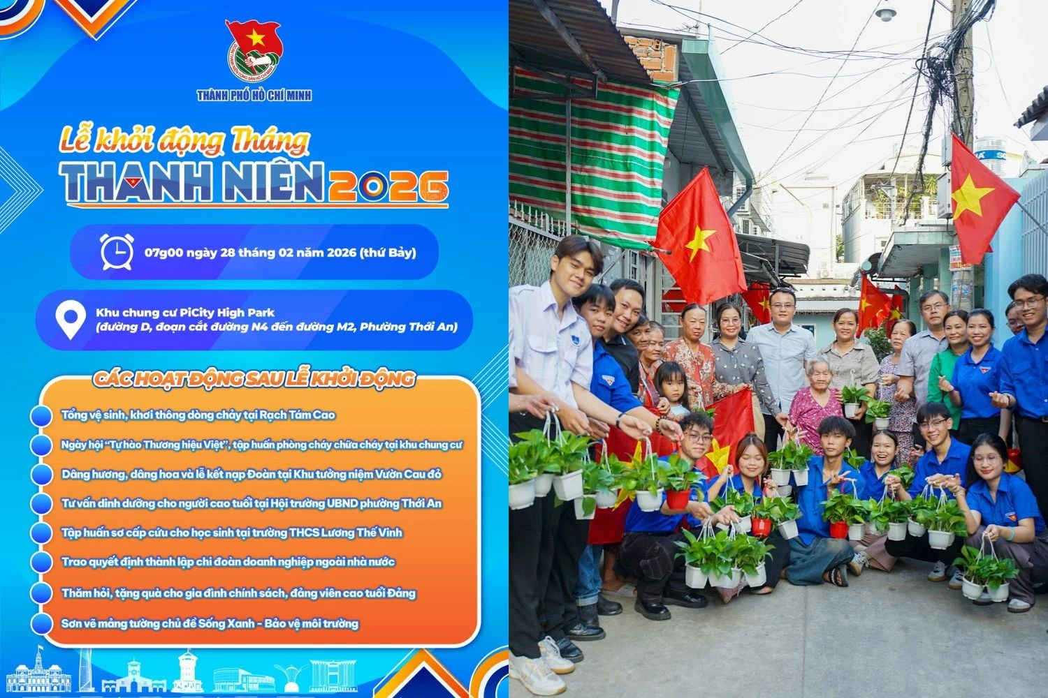 Tháng Thanh niên TP.HCM 2026 khởi động với loạt hoạt động ý nghĩa và chỉ tiêu lớn
