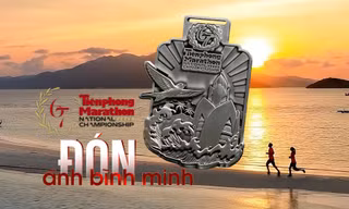 Cận cảnh medal, áo thi đấu và túi racekit Giải Vô địch Quốc gia Marathon - Báo Tiền Phong lần thứ 67