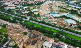 Bắt đầu thi công hầm chui ở nút giao Đại lộ Thăng Long và Vành đai 3,5