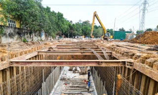 Toàn cảnh đại công trường 920 tỷ giải cứu ngập úng phía Tây Bắc Thủ đô