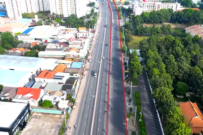 Hình ảnh Quốc lộ 13 mở rộng khu vực phía Bắc TPHCM dần hoàn thiện 8 làn xe