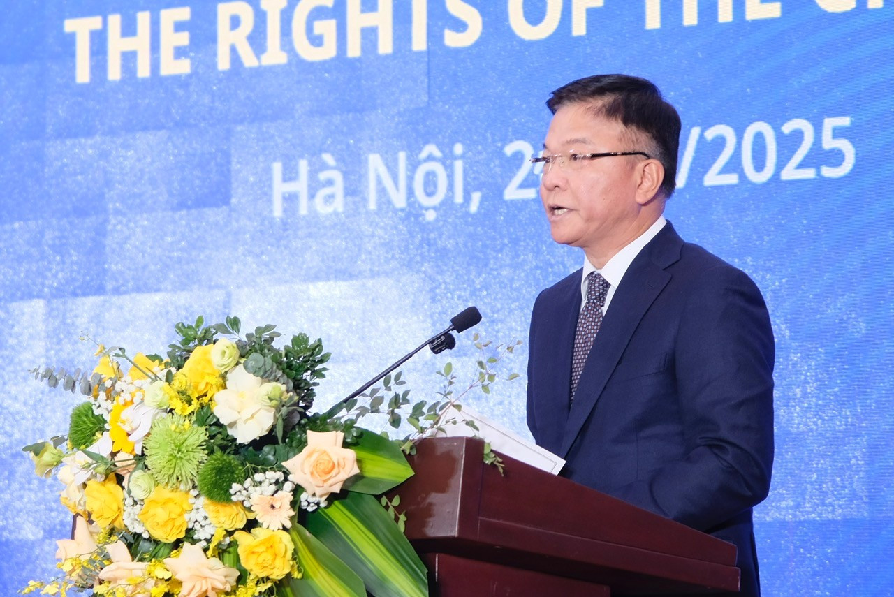 Phó Thủ tướng Lê Thành Long phát biểu tại chương trình. Ảnh: Châu Linh z7263970896402-8b6c4121257b2e52cd61c713fc70c916.jpg