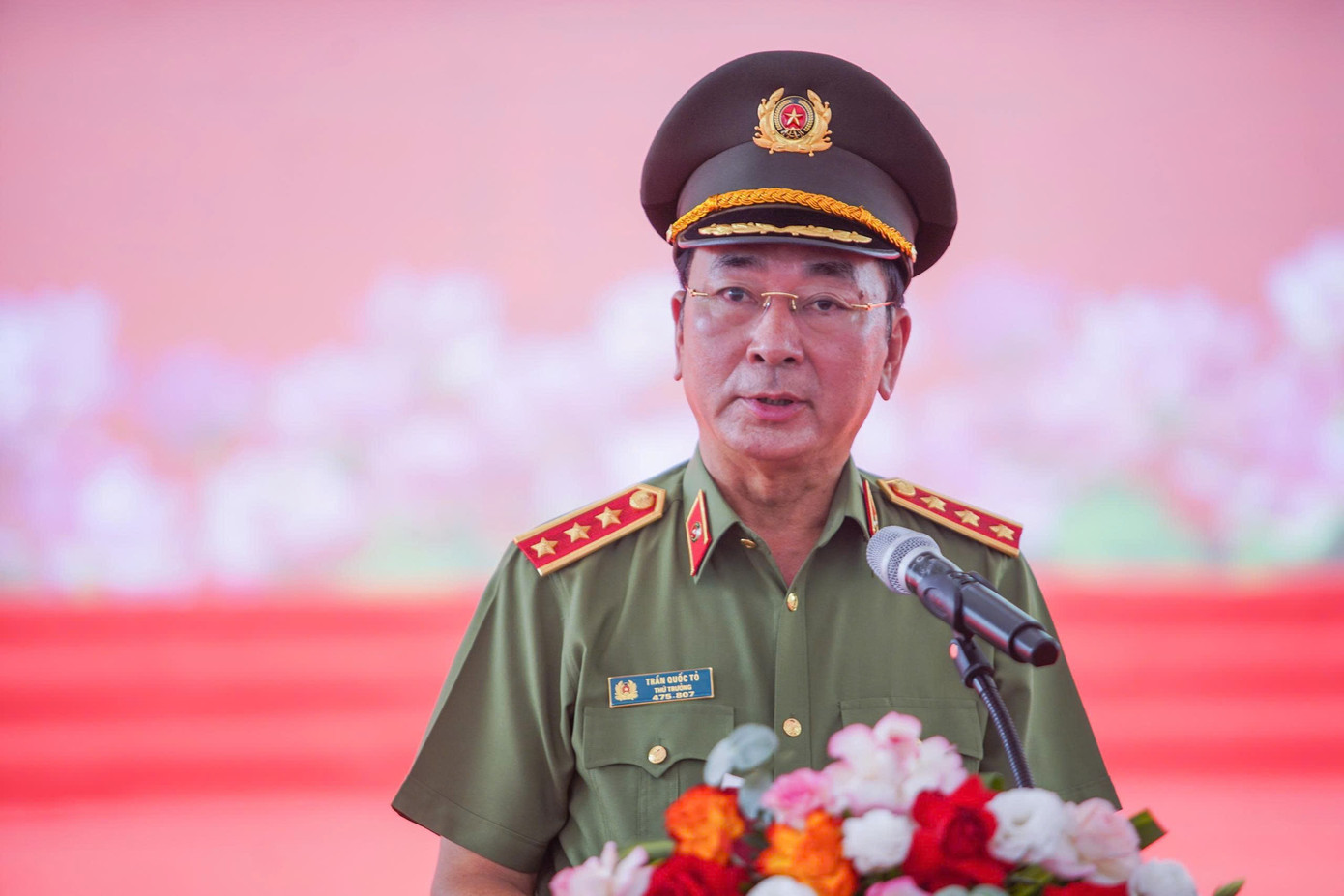 Thượng tướng Trần Quốc Tỏ - Thứ trưởng Bộ Công an phát biểu tại chương trình. z6875143151138-1af87a380192bc0f7971064edc5fc05e.jpg