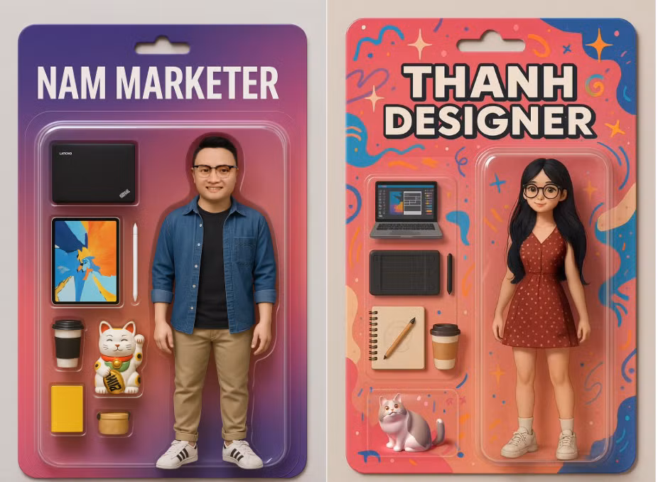 Trào lưu "đóng vỉ" chân dung trên ChatGPT.