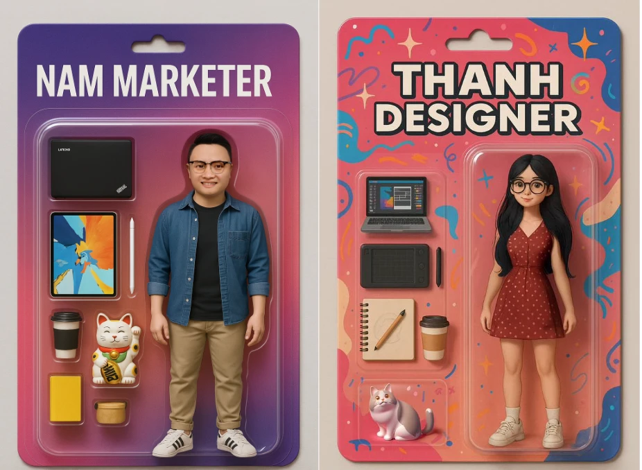 Trào lưu "đóng vỉ" chân dung trên ChatGPT.