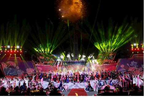 Các tiết mục hào hùng tại điểm cầu Cao Bằng