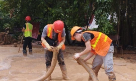 Bùn lại phun trào ra phố: Chủ đầu tư dự án metro Nhổn - ga Hà Nội lên tiếng