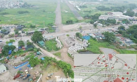  Cận cảnh công trường nút giao Vành đai 4 với QL6 qua Yên Nghĩa