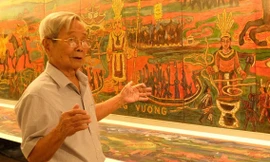 Tận thấy bộ tranh sơn mài 'Ngàn năm sử Việt' dài hơn 400m tại TPHCM