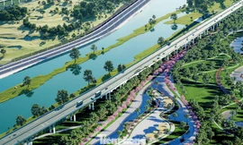 Hình ảnh thiết kế trục Đại lộ cảnh quan sông Hồng hơn 850 nghìn tỷ đồng