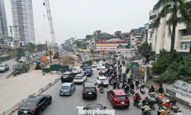 Được yêu cầu dỡ rào trước 25/12, hầm chui Vành đai 2,5 đang thi công ra sao?