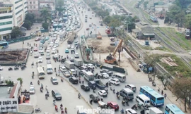 Thu rào chắn nút giao Giải Phóng - Kim Đồng, bố trí thêm 3 làn xe, giảm ùn tắc